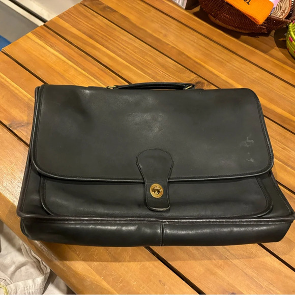 Coach Handbags - Black vintage coach briefcase *no strap*